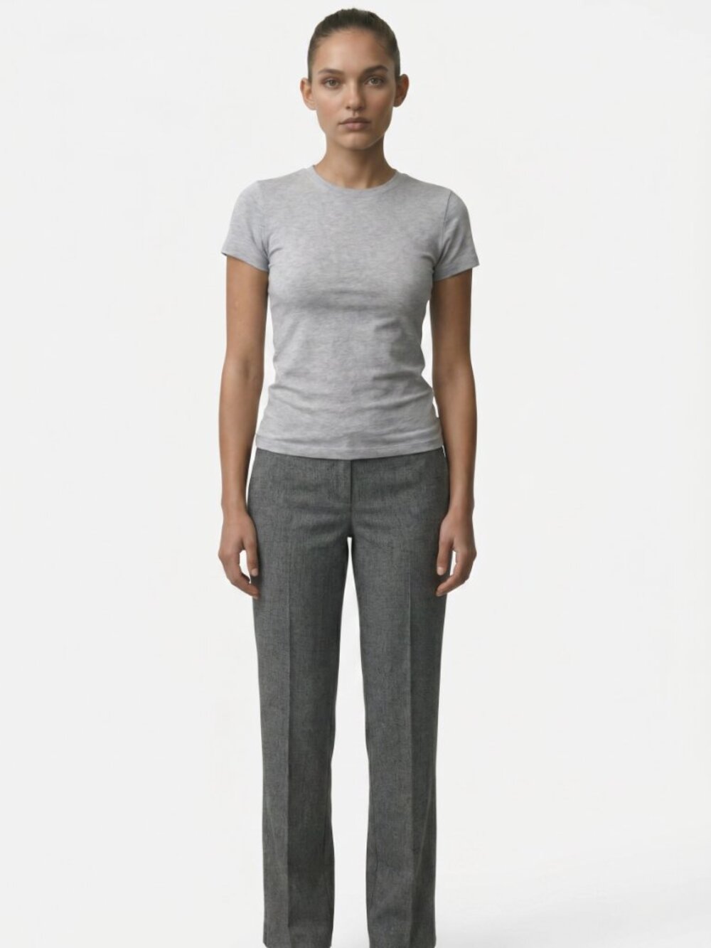 Christopher & Banks Women's Grey Professional Business Dress Trousers Size 4 T